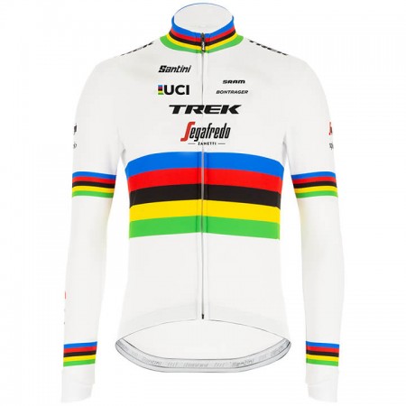 Maillot vélo 2020 Trek-Segafredo UCI World Champion Manches Longues N001